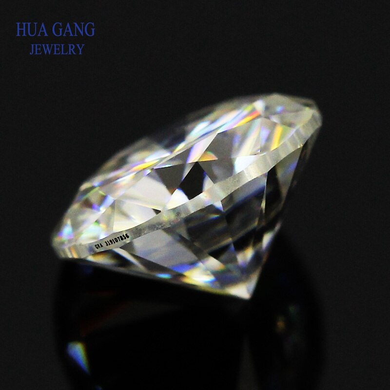 Runde Brillant schneiden 1ct GH Farbe Moissanite verlieren Stein Perlen 6,5mm VVS1 Ausgezeichnete schneiden Klasse Prüfung positiv Labor Diamant edelstein