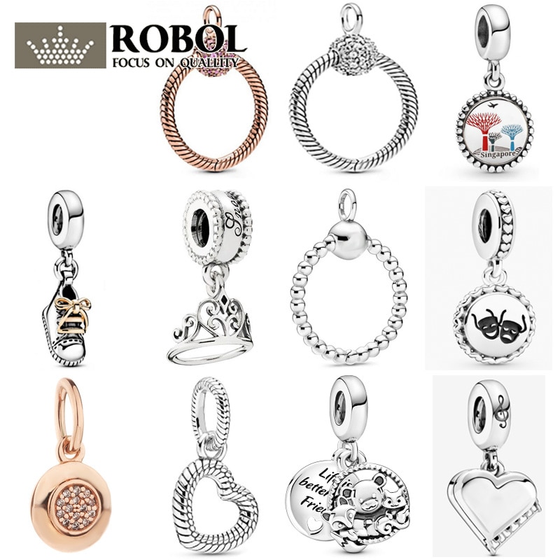 Di alta Qualità Originale 925 Sterling Argento Autunno New Pendente di Fascino Anello di Scarpe Adatto per FAI DA TE Braccialetto Della Collana di Trasporto Libero