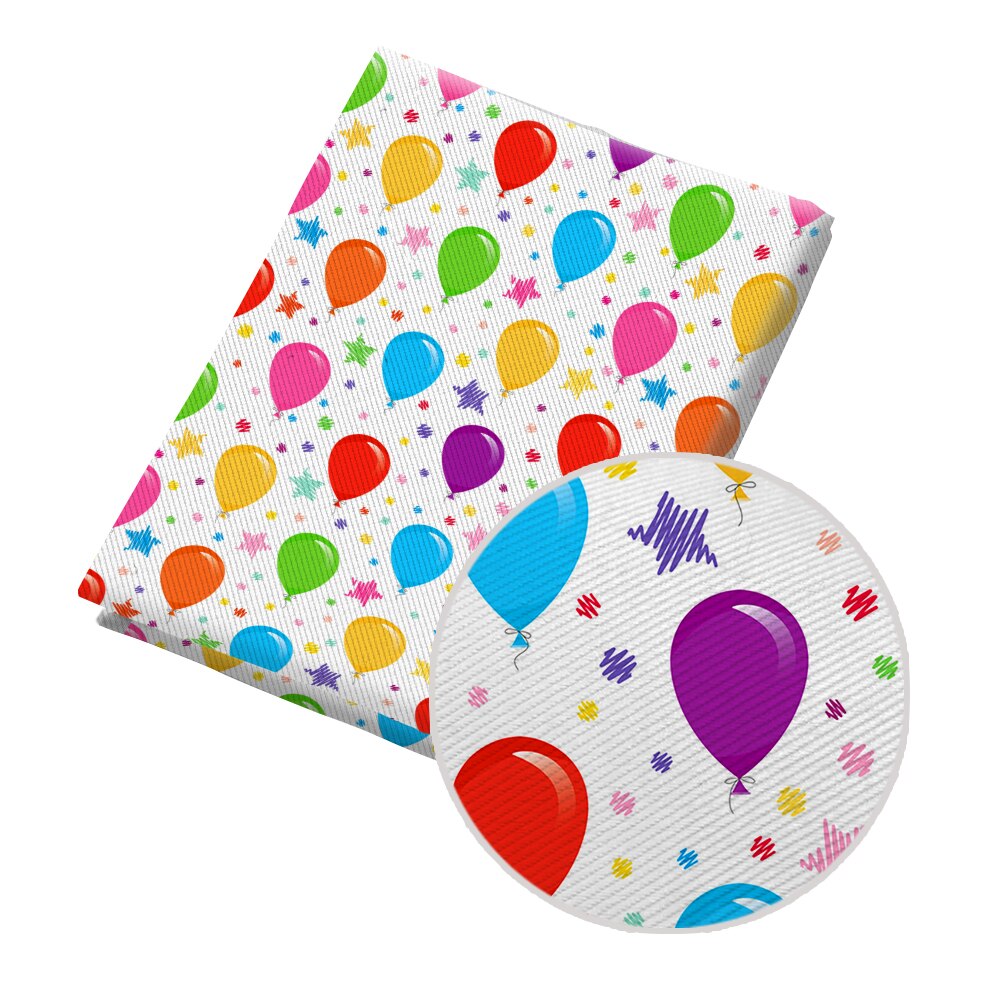 50*145CM Fabric Colorful Balloon Pattern Printed Polyester Cotton Twill Fabric Patchwor Printed: PL2154