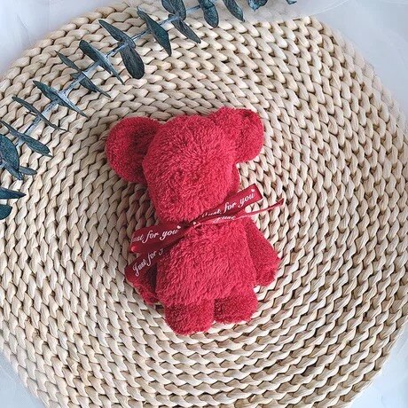 30x30cm Korallen Samt Bär Hand Handtuch Absorbent Coral Fleece Gesicht Handtuch Hochzeit Business Bad handtücher: SKU-3
