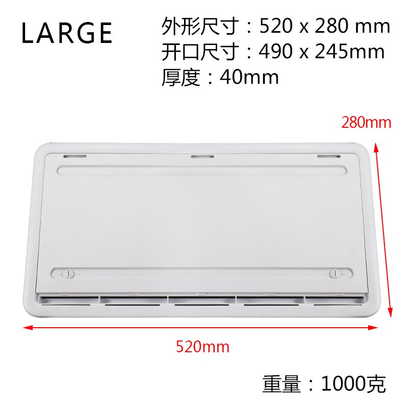 Rv Camper Breed Vents Geperforeerde Plaat Nylon Air Vent Geperforeerde Plaat Web Plaat Ventilatie Grille Vents Geperforeerde Plaat: LARGE