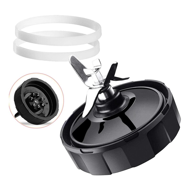Ninja Blender Bodem Blade Vervanging, Voor Nutri Ninja Auto Iq BL482 BL642 NN102 BL682 BL2013 (7 Vinnen)