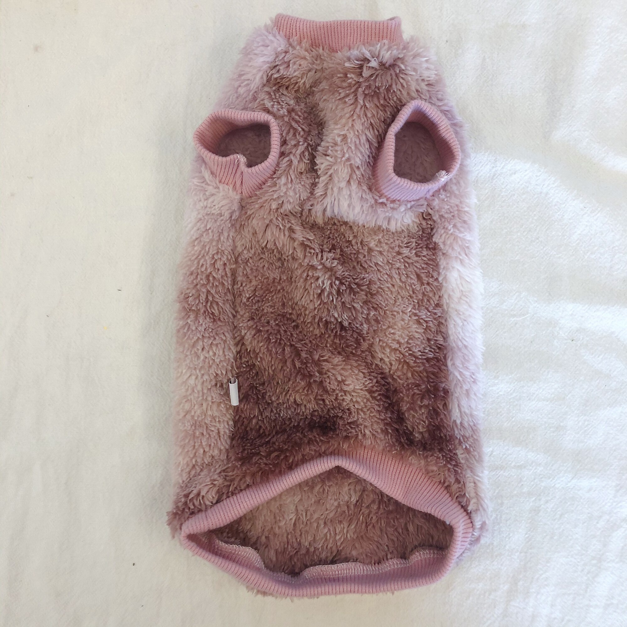 Sphinx Hairless Cat Clothes Autumn Winter Dyed Plush Thickened Warm Vest Double-sided Plush Cat Clothes Clothing for Cats: Non Sleeve / M