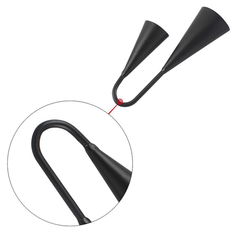 -Agogo Bell Traditional Handheld with Raft Latin Percussion Can Emit Two Different Sounds for Any Music Scene