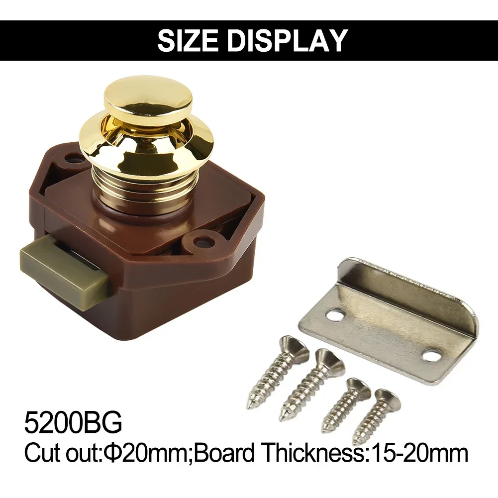 Allgood Diameter 20Mm Camper Auto Push Lock Rv Caravan Boot Motor Home Kast Lade Knop Sloten Meubels Deurslot Hard