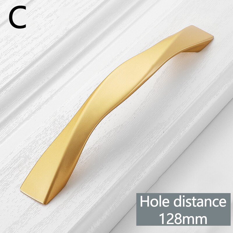 Zwarte Kast Handvatten Kast Deurknop Pulls Voor Thuis Keuken Meubels Kast Lade Hardware Accessoires: C