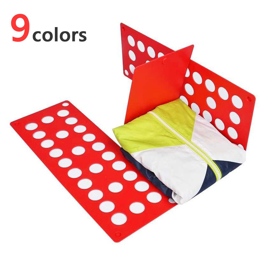 9 farver tøj folde bord let og hurtigt til voksne børn magisk tøj mappe t shirts jumpers arrangør fold tøj indehavere