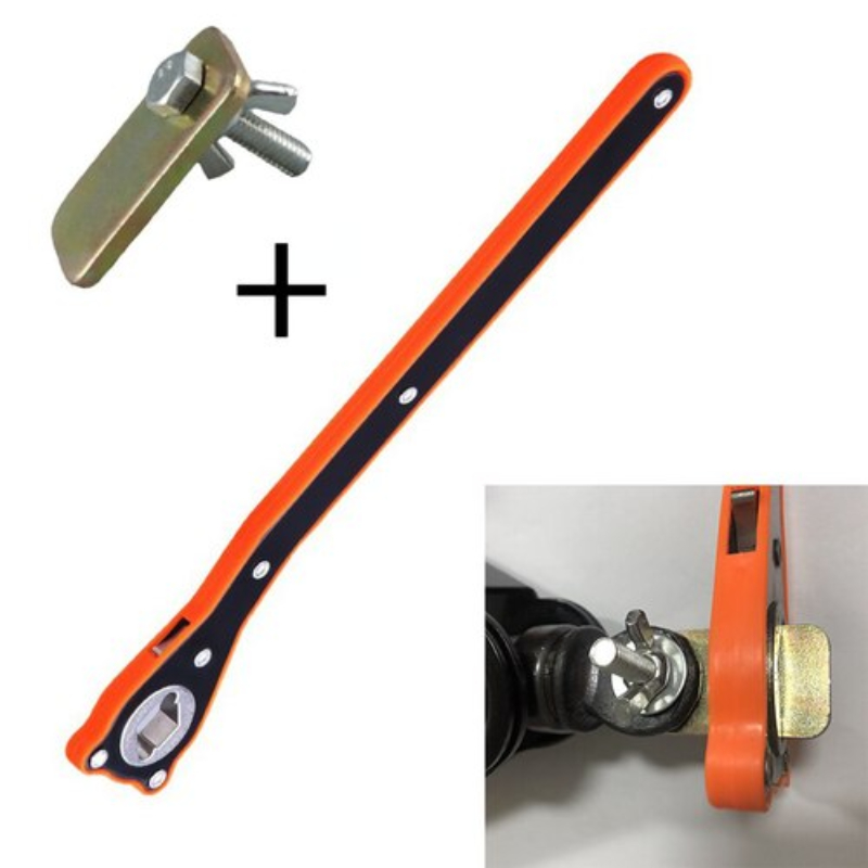 Llave de elevación de gato para coche, herramientas de mango de ahorro de trabajo de doble uso, herramientas de reparación de llave de gato Universal, accesorios: Blue