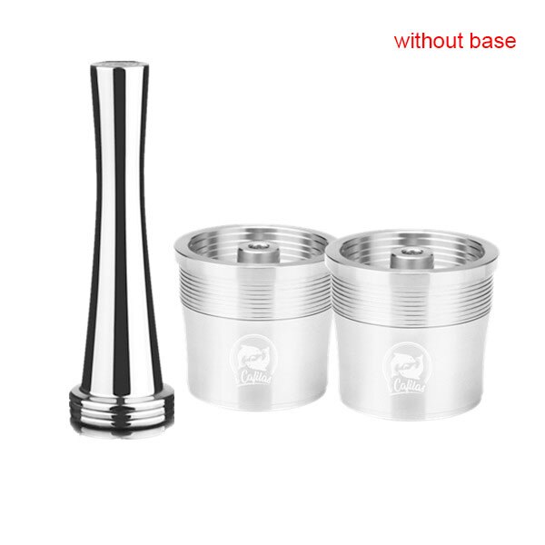 Icafilas rustfritt stål gjenbrukbart illy kaffefilter tukle sett påfyllbare kapsler pod tukle til illy  x9 x8 x7.1 y5 y3 y1.1: 2 kapsler 1 manipulering