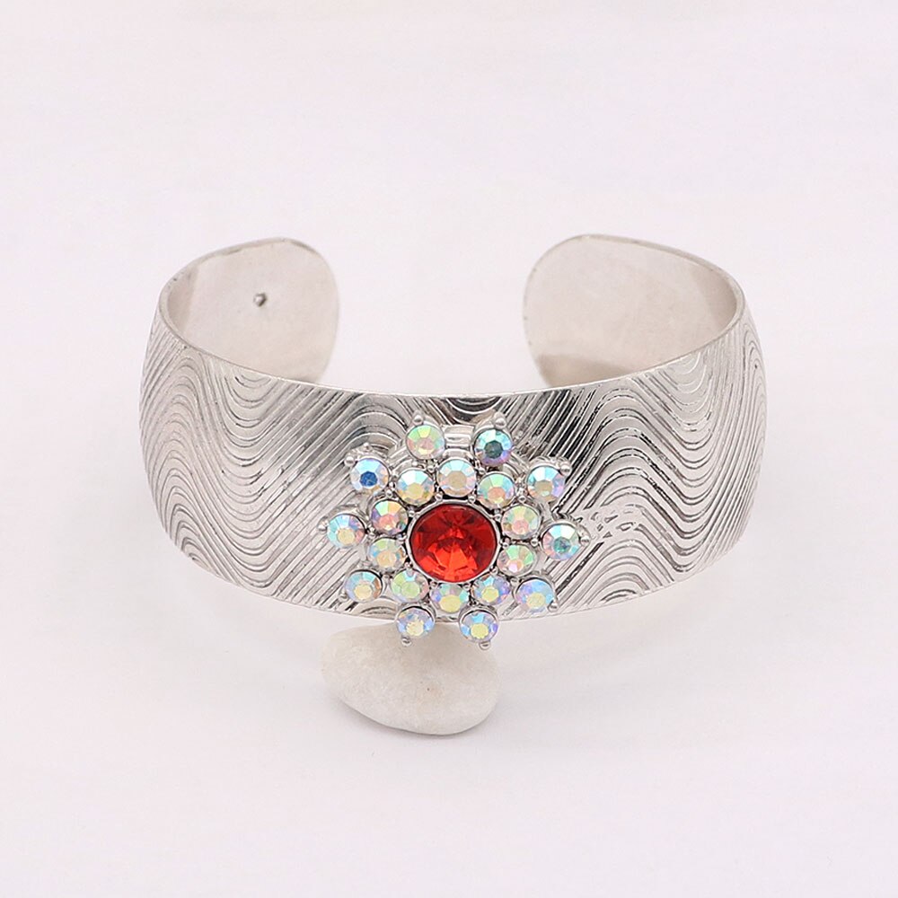 Metalen 18Mm Drukknoop Bangle TP6165