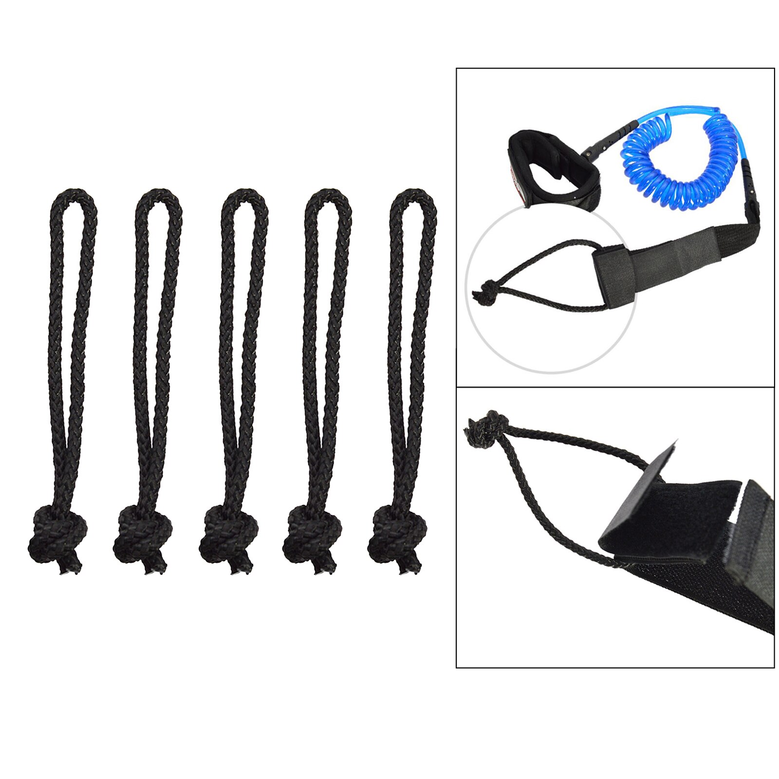 5 stück surfbrett-leash-schnur für longboard-wassersportzubehör