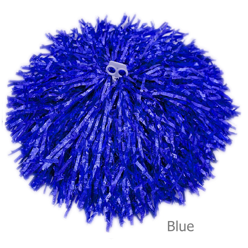 1 stks Cheerleading Pom Poms voor Voetbal Basketbal Wedstrijd Cheerleading pompons cheerleader cheerleading metallic pompom Zilver