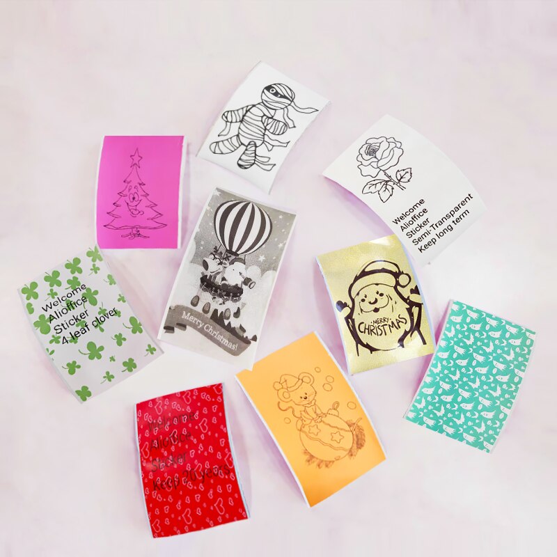 Papier auto-adhésif thermique 57mm, papiers d'étiquettes imprimables pour imprimante de poche M02/M02S/M02Pro, papier Photo autocollant pour iphone
