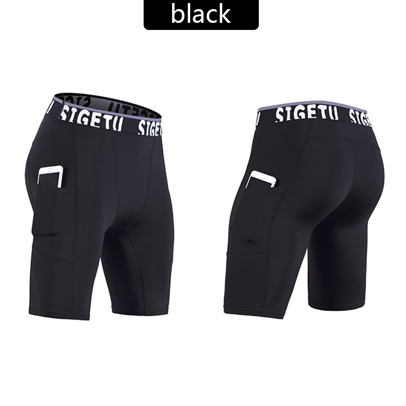 Kompression kurze Hose Männer Fitnessstudio kurze Hose Kompression Unterwäsche Crossfit kurze Hose Laufen kurz Sport Homme schnell-Trocknen BöHöhle: Schwarz / M