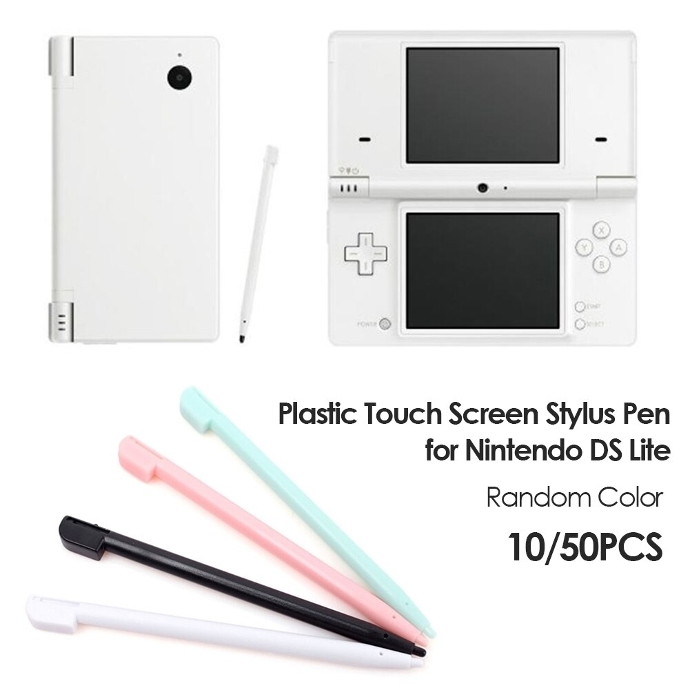 10Pcs/50Pcs Stylus Pen Plastic Touch Screen Stylus Willekeurige Kleur Video Game Accessoires Voor Nintendo Ds lite