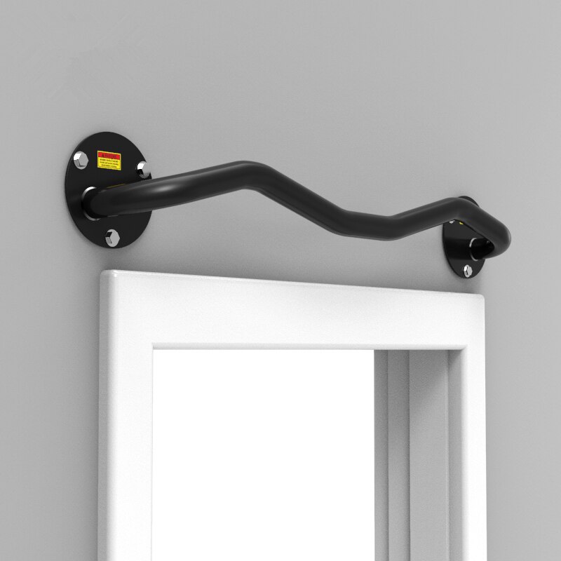 Heavy Duty Wall Mounted Pull Up Bar for Doorway Indoor Durable Steel Tube Chin Up Bars Fitness Horizontal Bar Bearing 200KG