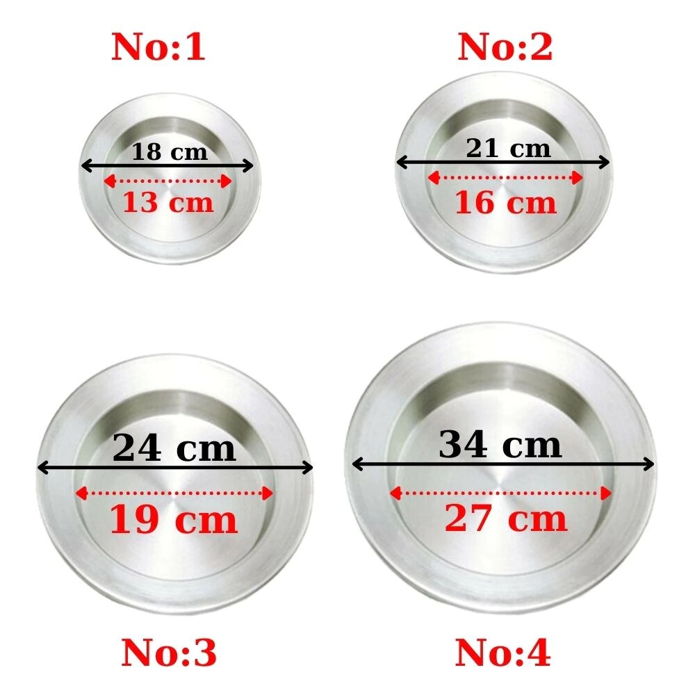 Kunefe – plat traditionnel turc en aluminium inoxydable, plat de présentation pour Dessert, Gaziantep, toutes les tailles