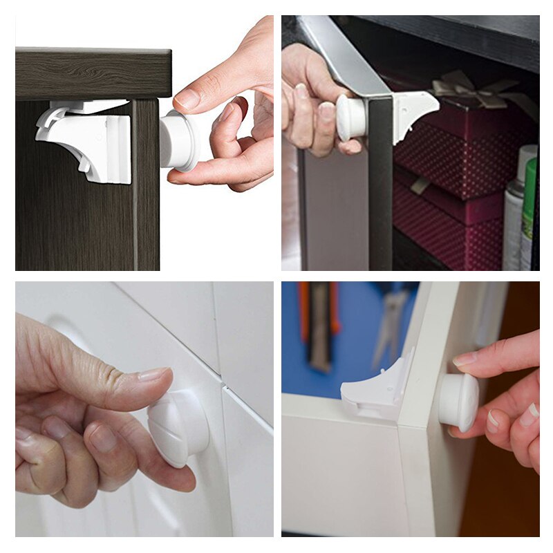 Serrure magnétique de sécurité pour enfant | 10 serrures + 2 clés, serrure de Protection pour enfants, serrure d'armoire pour produits de bébé couramment utilisée