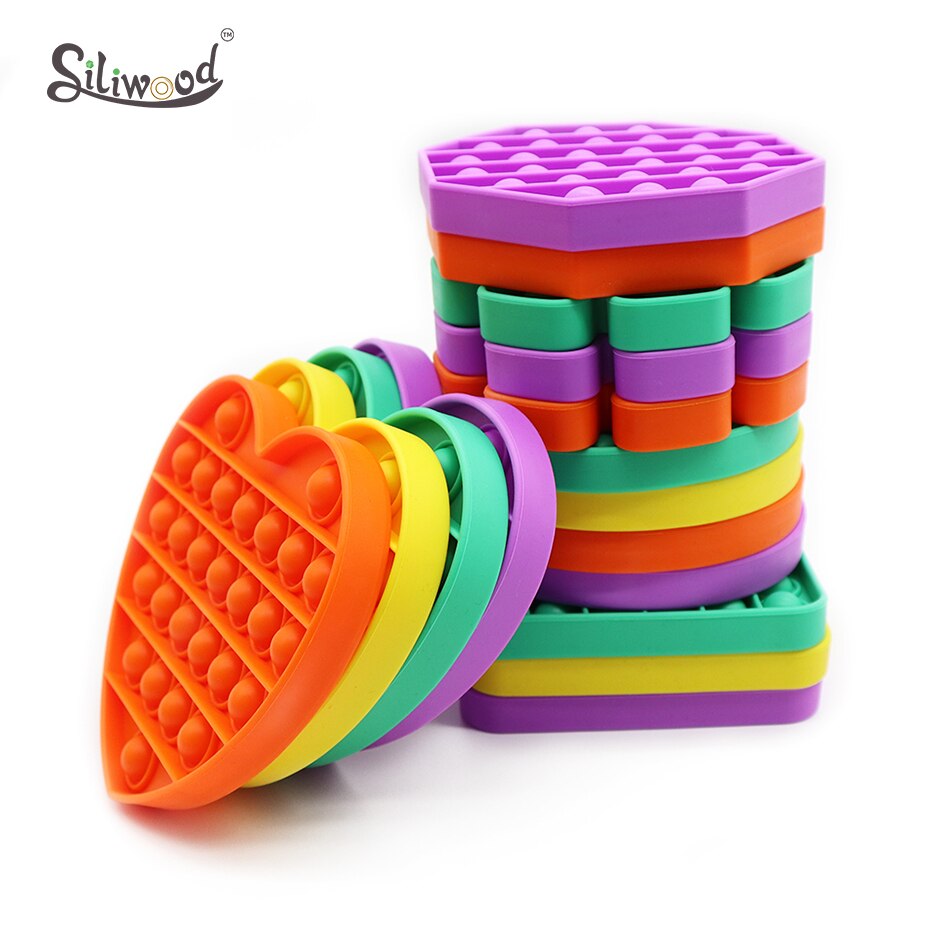 1Pc Push Bubble Fidget Zintuiglijke Speelgoed Autisme Speciale Behoeften Stress Reliever Helpt Stress En Verhogen Focus Zachte Squeeze speelgoed