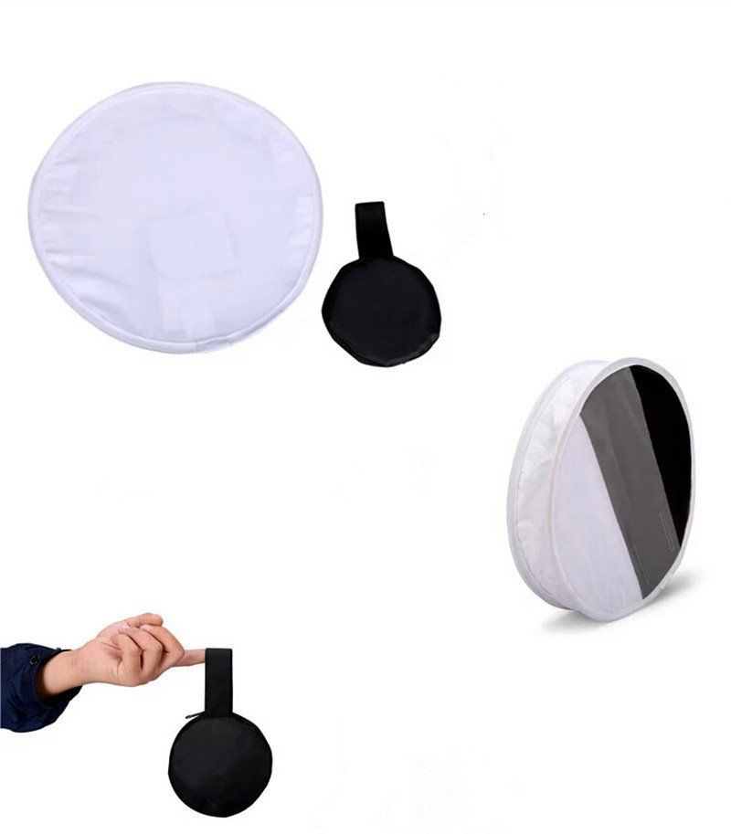 2in1 30cm 18%Gray card for White balance Card Board Round Flash Diffuser Softbox