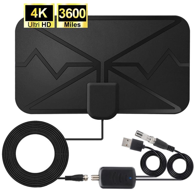 4K Antena Digital Indoor HDTV 3600 Miles Range Antenna TV Aerial Amplified Digital HD FreeTV Antenna Signal Amplifier USA