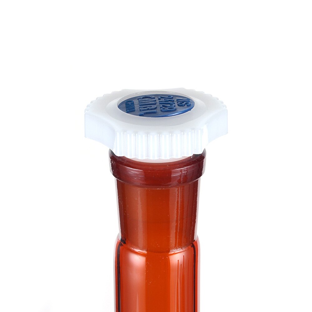 10ml brune målekolber med borosilikatglas med plastpropp kontorlaboratoriekemi klar levering af glasvarer