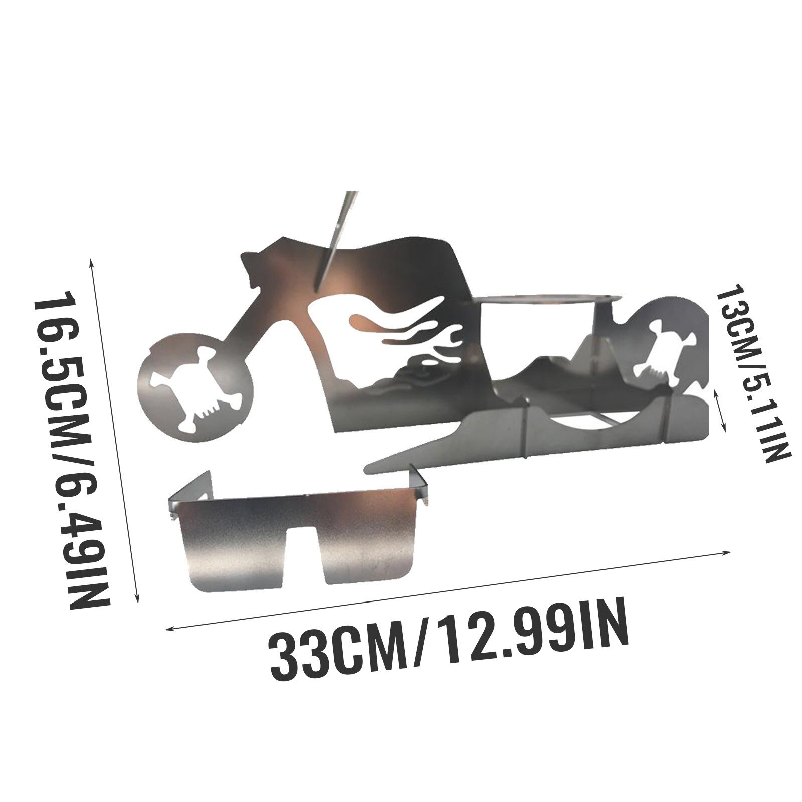 Glasses Motorcycle Beer Can Chicken Stand Beer chicken roaster Stainless steel Chicken roasting rack for BBQ Chicken Grill Stand: A