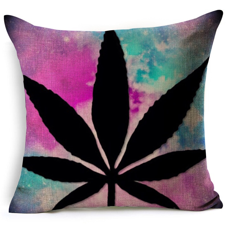 18 Home decoratieve kussens katoen linnen sierkussen groene bladeren print gezellige rugleuning kussen beddengoed kussensloop LXC: 28