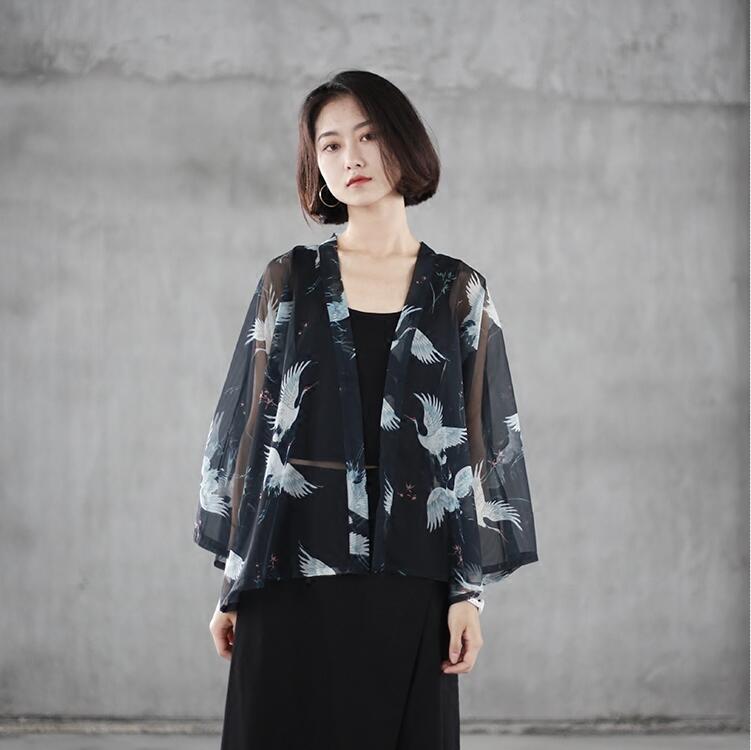 Kimono traditionnel japonais pour femmes, cardigan, yukata, été, , AA003: Default Title