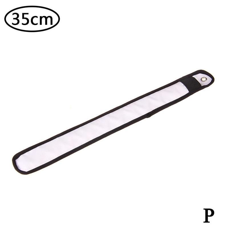 Running Luminous Bracelet LED Glow Light Up Wristbands Flashing Arm Wrist Band Safety Gear Lights For Outdoor Sports: 35cm-white