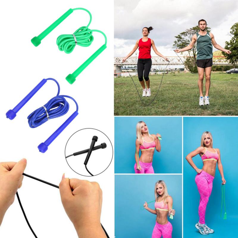 9 Voet Sprong Springtouwen Kabel Staal Verstelbare Snelle Speed Abs Handvat Springtouwen Training Boksen Sport Oefeningen