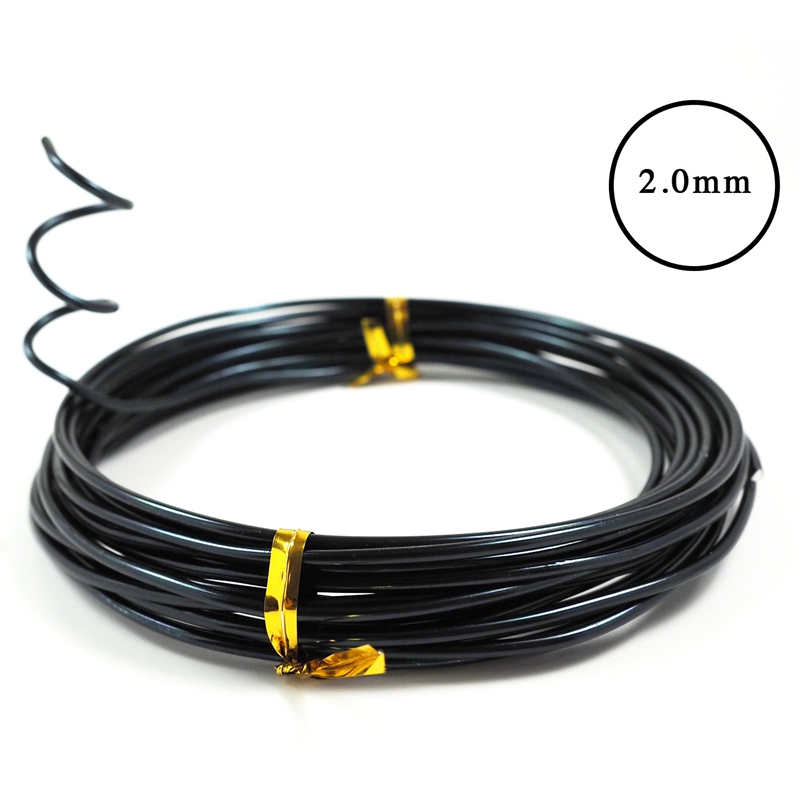 Cable de entrenamiento de Bonsai de aluminio anodizado de 5 tamaños Set-1.0Mm, 1,5 Mm, 2,0 Mm, 2,5 Mm, 3,0 Mm (147 pies en Total)-elige tu Color (5 tamaños