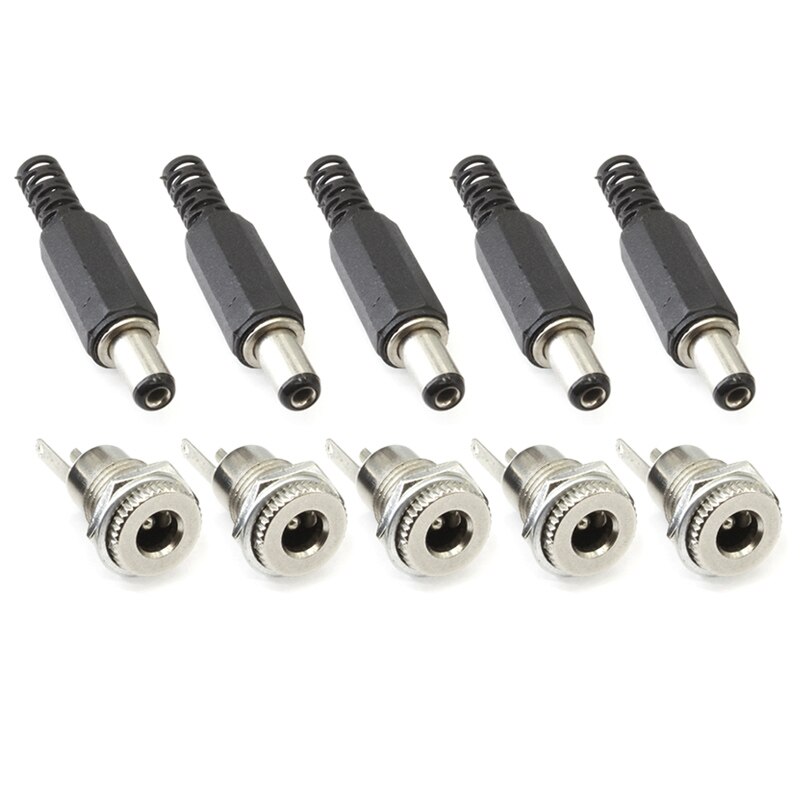 DC 5.5x2.1 Power Wire Connector Conjunto Feminino Plug Cable Waterproof Jack Tomada Electrico 5.5x2.5 Interface Socket Conector: 4. As photo / 5.5x2.5