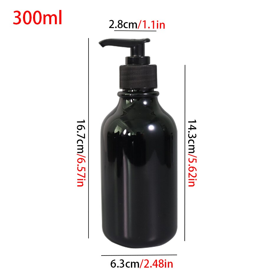 Botella dispensadora de jabón para el hogar, botella vacía de plástico de 300ml, para champú, Gel de ducha, Sub embotellado