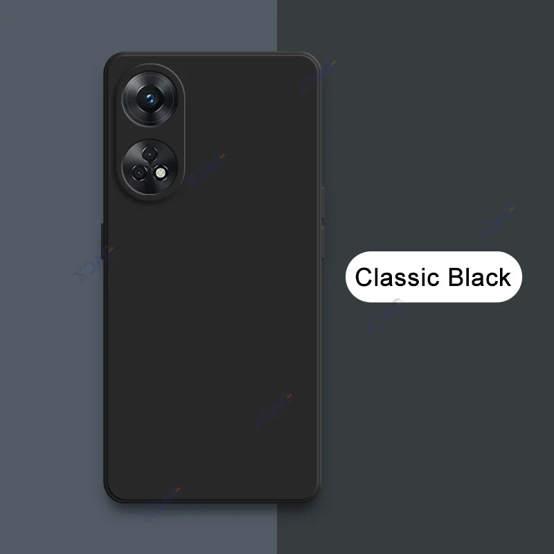 Étuis de téléphone portable en silicone liquide pour OPPO Reno8 T Global, housses de luxe pour touristes, sacs souples Reno8T, Reno 8 T, coque d'armure carrée, 4G: GRIS