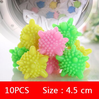 Wasserette Bal Magische Wasserette Bal Anti-Kronkelende Sterke Decontaminatie Machine Wassen Schoonmaken Bal Thuis Wassen Roller Ballen: 10pcs-S
