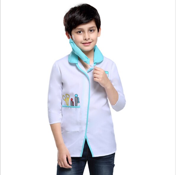 Purim børn dreng hospital mandlig læge sygeplejerske kostume kirurg dr uniform cosplay halloween karneval fest fancy kjole