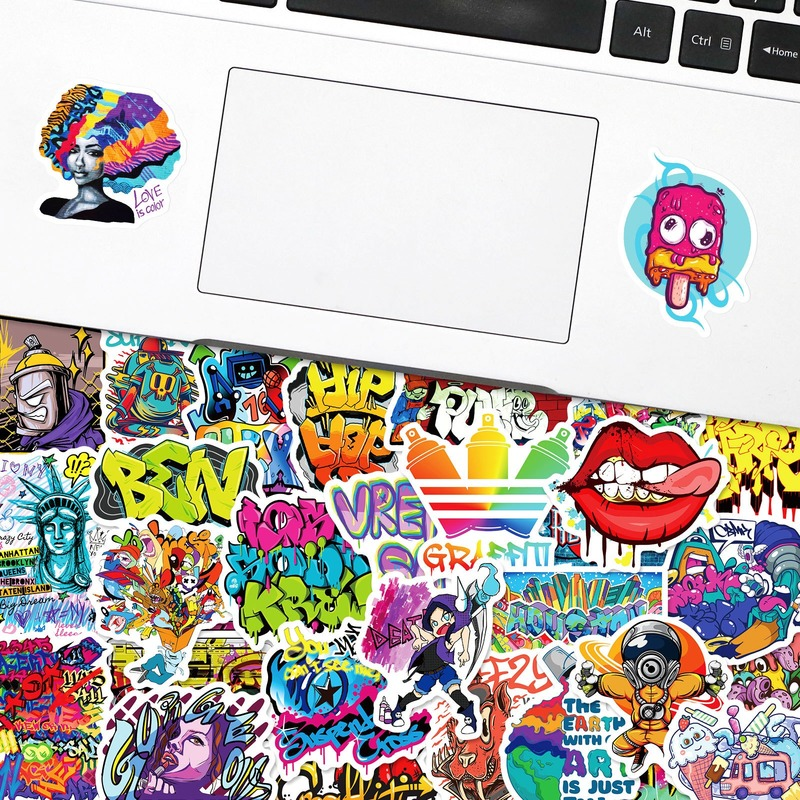 10/25/50pcs Street Graffiti Vinyl Stickers Aesthetic Decals for Luggage Motorcycle Helmet Water Bottle Phone Laptop Skateboard