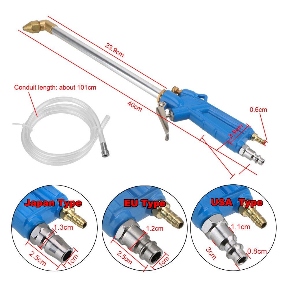 LEEPEE 40cm Hochdruck Wasser Reinigung Pistole Auto Motor- Öl Reiniger Waschmaschine Wasser Pistole Pneumatische Werkzeug Generator Reinigung Werkzeug