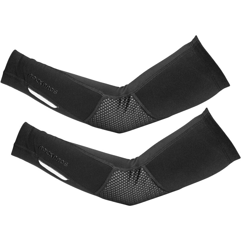 ROCKBROS-Manguitos de Polar cálidos para correr y ciclismo, para invierno, transpirables, coderas deportivos para ejercicio, calentadores de basquetbol: Sleeves / XXL