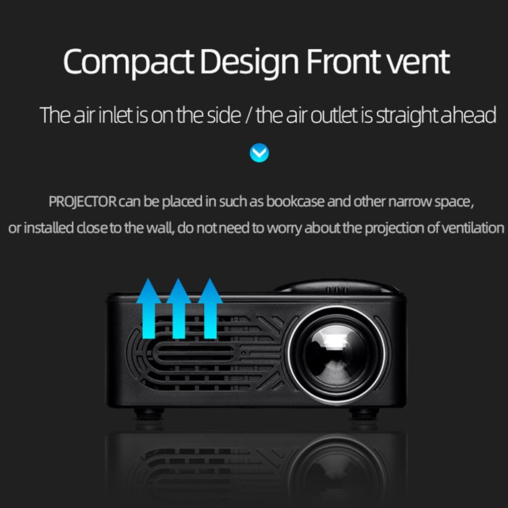 1080P 4K 7000LM LED Mini Projecteurs Full HD Cinéma Maison Théâtres Portable Pratique Projecteur