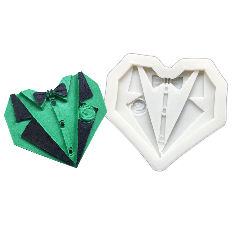 Baffi Archi Cravatta Festa del papà Stampo per zucchero in silicone Stampo per cupcake al cioccolato Stampo per torta fondente Strumenti per decorare: viola