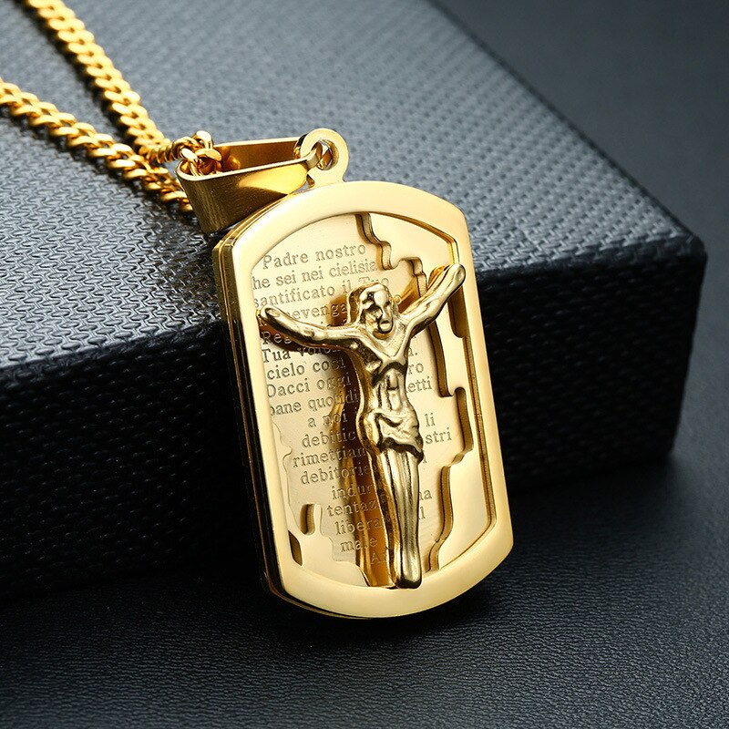 Fxm TBB34 Rvs Ketting Populaire Enkele Vrouwen 40 Mm Jezus Christus Vrouwen Sieraden
