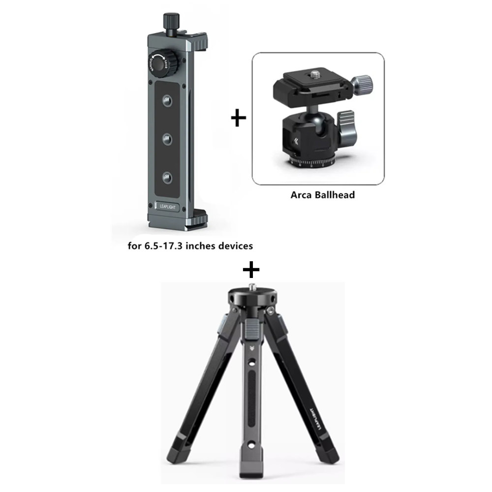 2025 Upgrade Tablet Houder Klem voor iPad pro air mini 2 3 4 Universele Clip Statief Mount voor iPhone 4.7 "-12.9" De meeste Tablet: green