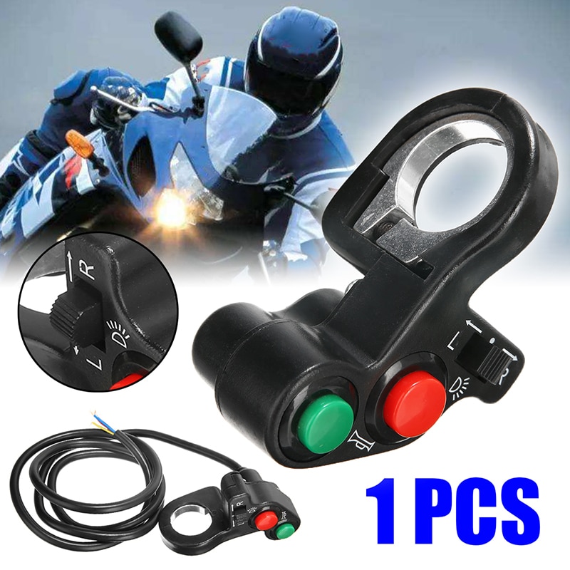 Altavoz tándem eléctrico Dirtbike 3 en 1 interruptor de la motocicleta interruptor de arranque de la luz de la bocina de empuje