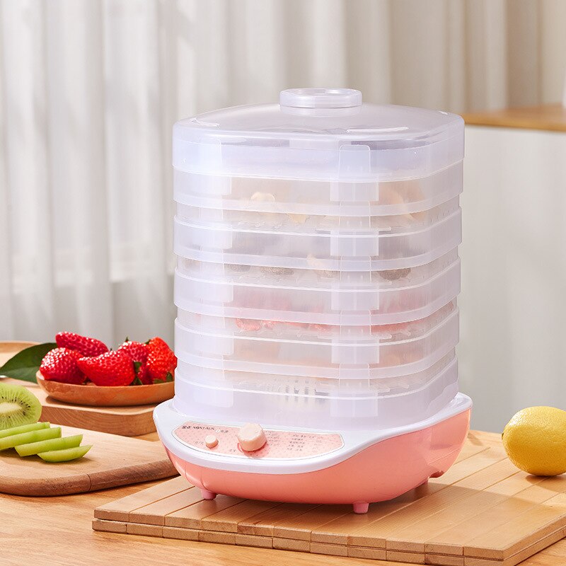 Secador de alimentos máquina de frutas secas, deshidratación de carne, frutas y verduras, secador de aire de 5 capas, 220V, máquinas de secado de té de hierbas para el hogar