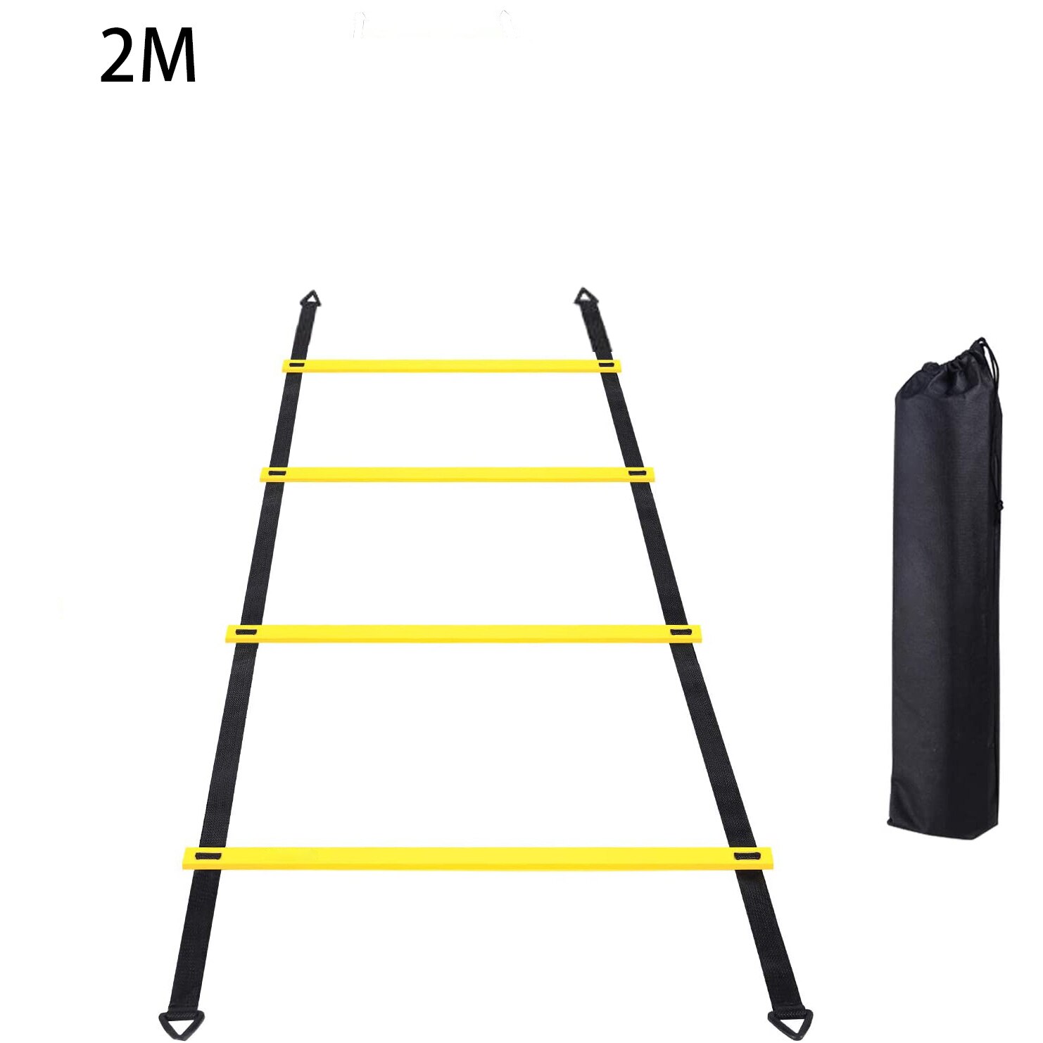 Flessibilità scaletta agilità cinturino in nylon scaletta da salto velocità allenamento fitness scala scala allenamento calcio scala energetica: 2M 4Rung