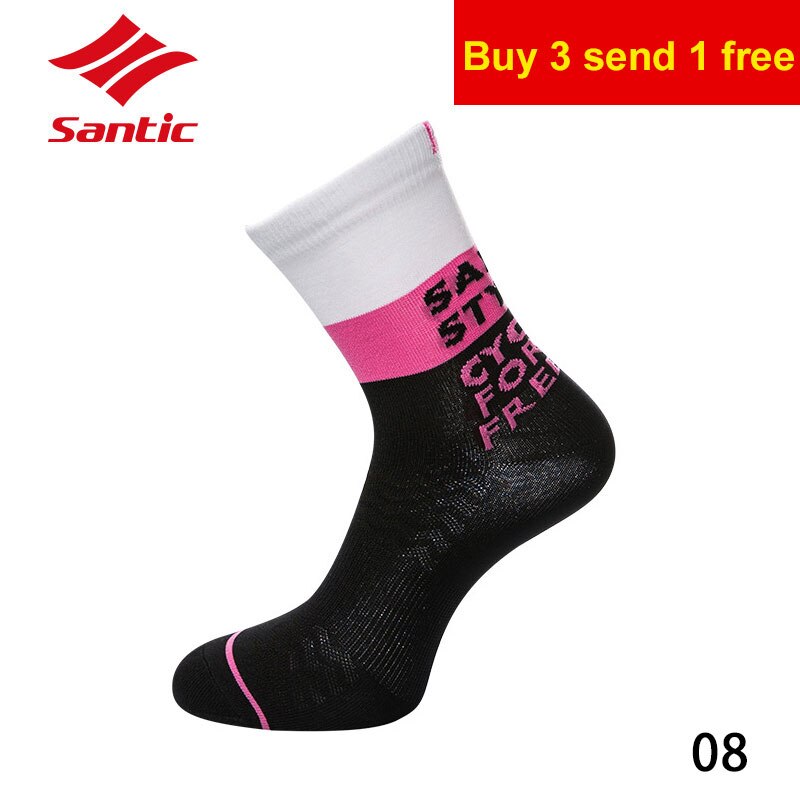 Santic-Calcetines profesionales para ciclismo, medias antideslizantes y transpirables para deportes al aire libre, , MTB: 08-1 pair