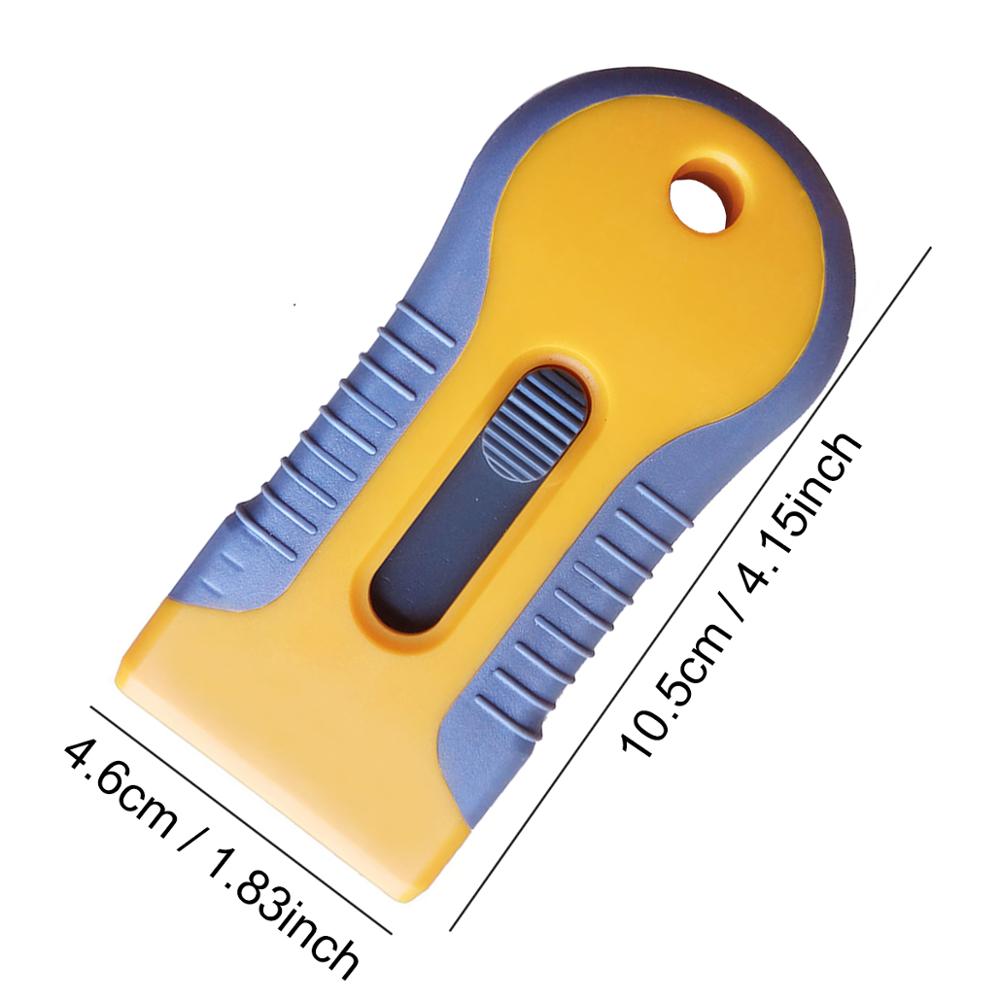 Alten Film Kleber Reiniger Versenkbare Schaber blasiert Entferner 100 stücke Kohlenstoff Stahl Klingen Auto Styling Fenster Reinigung Rakel K42A