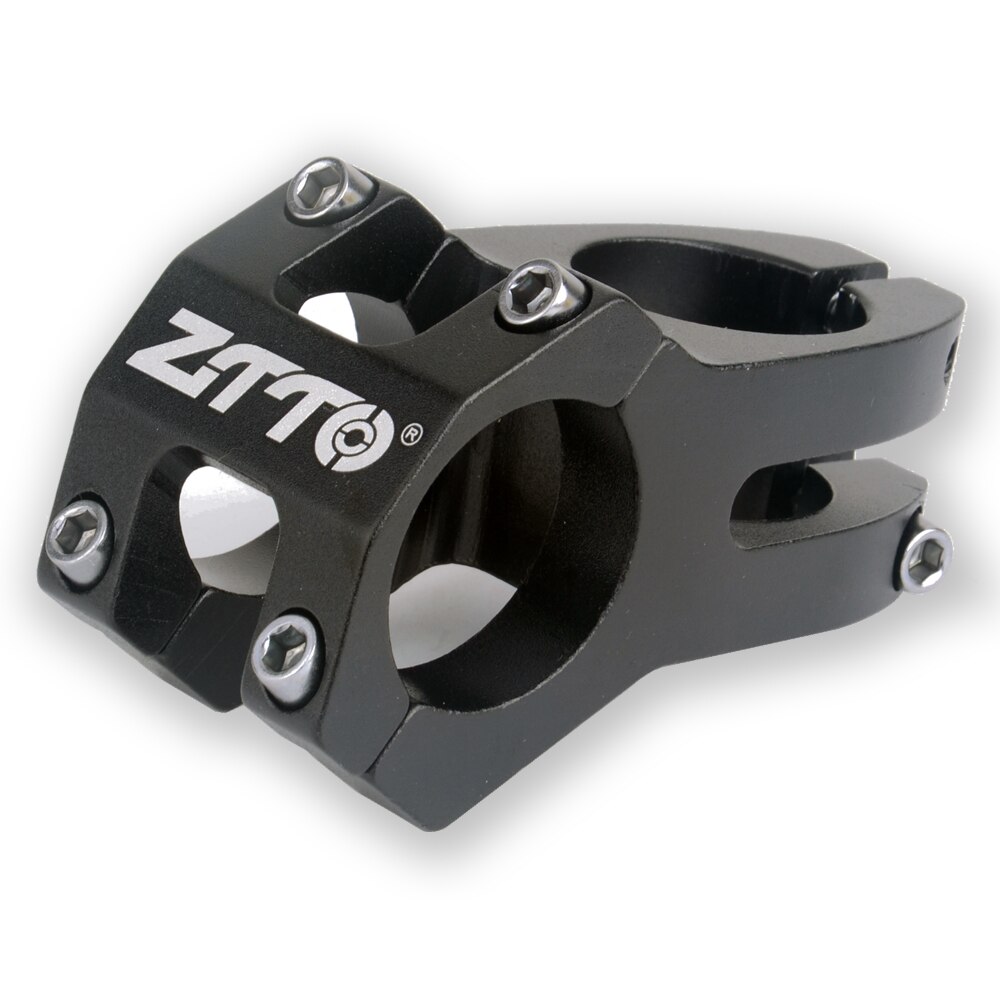 ZTTO MTB Attacco Manubrio CNC IN Lega di ALLUMINIO ad Alta Resistenza Leggero 0 gradi Aumento DH AM Enduro Per 35mm / 31.8 millimetri Manubrio Della Bici: 45mm Black